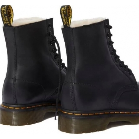 Ботинки DR.MARTENS 1460 SERENA ЧЕРНЫЕ С МЕХОМ